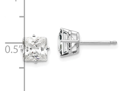 14k White Gold Earrings Style XE62WCZ - Classique Jewelry Inc.