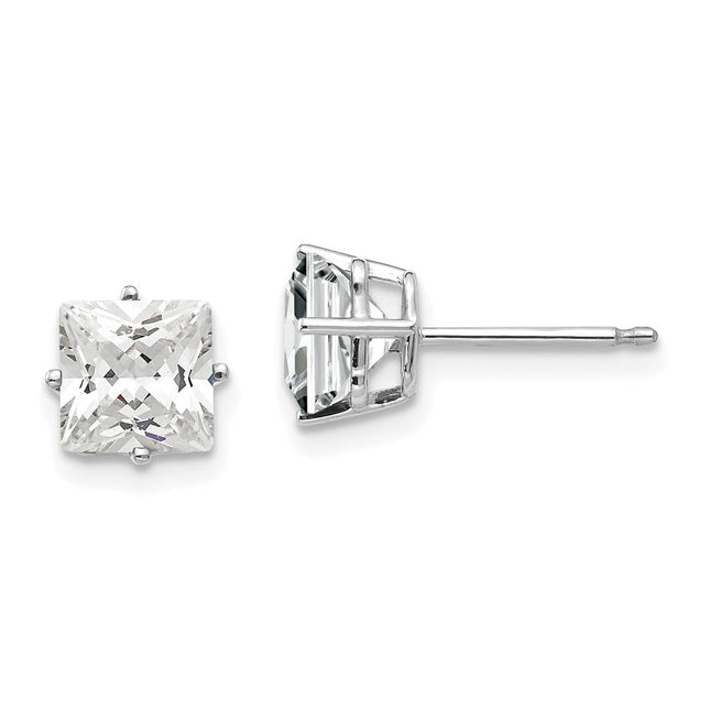 14k White Gold Earrings Style XE62WCZ - Classique Jewelry Inc.
