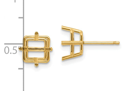 14k Yellow Gold Earrings Style XE63 - Classique Jewelry Inc.