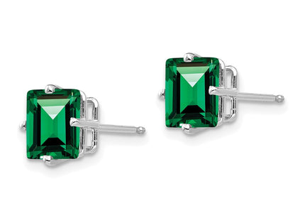 14k White Gold Earrings Style XE63WMS - Classique Jewelry Inc.