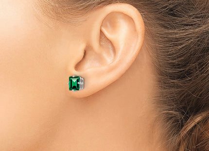 14k White Gold Earrings Style XE63WMS - Classique Jewelry Inc.