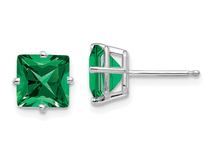 14k White Gold Earrings Style XE63WMS - Classique Jewelry Inc.