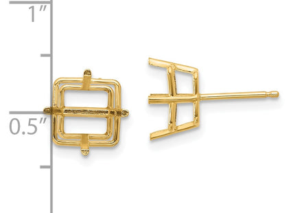 14K gold earrings, alternate view