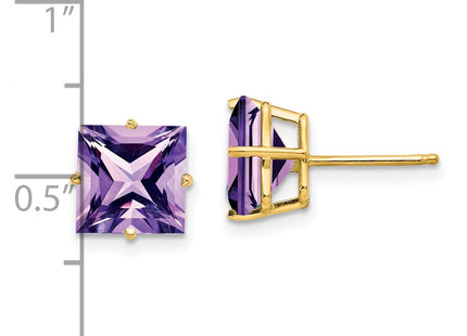 14k Yellow Gold Earrings Style XE64AM - Classique Jewelry Inc.