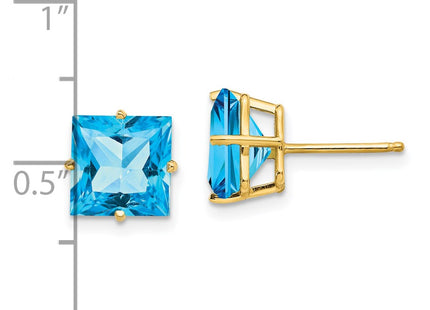 14k Yellow Gold Earrings Style XE64BT - Classique Jewelry Inc.