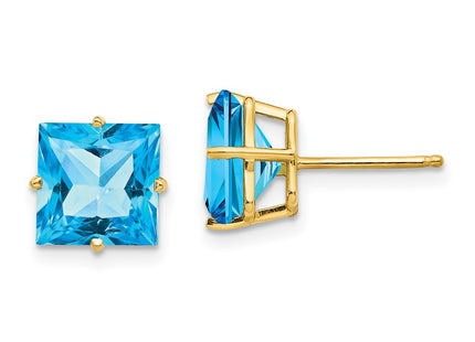 14k Yellow Gold Earrings Style XE64BT - Classique Jewelry Inc.