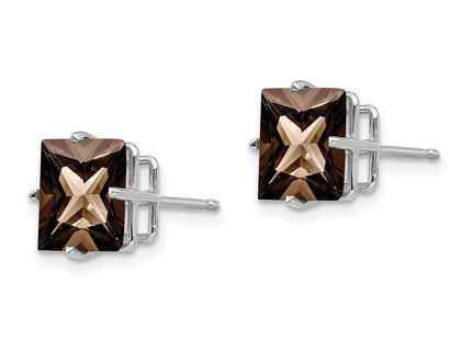 14k White Gold Earrings Style XE64WSQ - Classique Jewelry Inc.