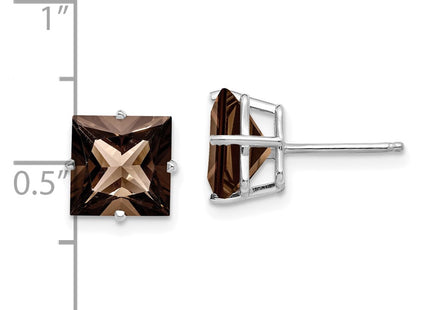 14k White Gold Earrings Style XE64WSQ - Classique Jewelry Inc.