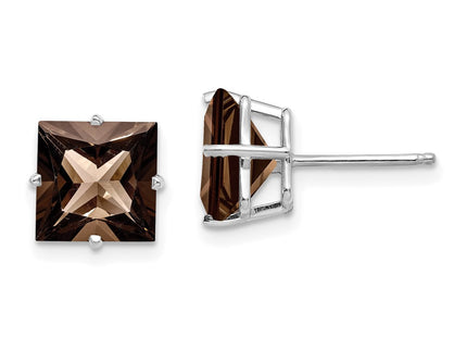 14k White Gold Earrings Style XE64WSQ - Classique Jewelry Inc.