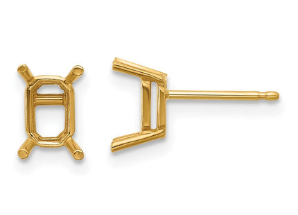14k Yellow Gold Earrings Style XE65 - Classique Jewelry Inc.