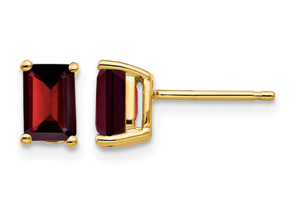 14K gold emerald earrings