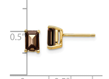 14k Yellow Gold Earrings Style XE65SQ - Classique Jewelry Inc.