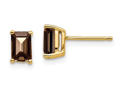 14k Yellow Gold Earrings Style XE65SQ - Classique Jewelry Inc.