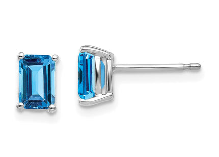 14k White Gold Earrings Style XE65W - Classique Jewelry Inc.
