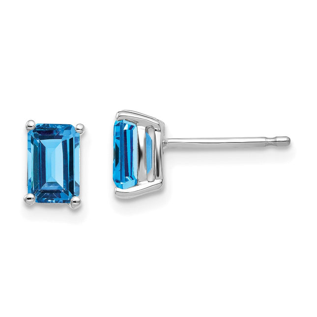14k White Gold Earrings Style XE65W - Classique Jewelry Inc.