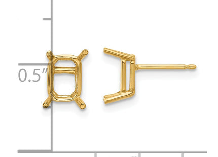 14k Yellow Gold Earrings Style XE66 - Classique Jewelry Inc.