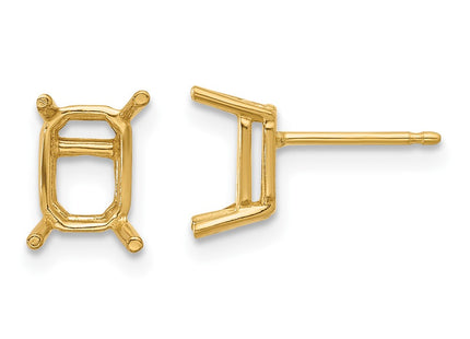 14k Yellow Gold Earrings Style XE66 - Classique Jewelry Inc.
