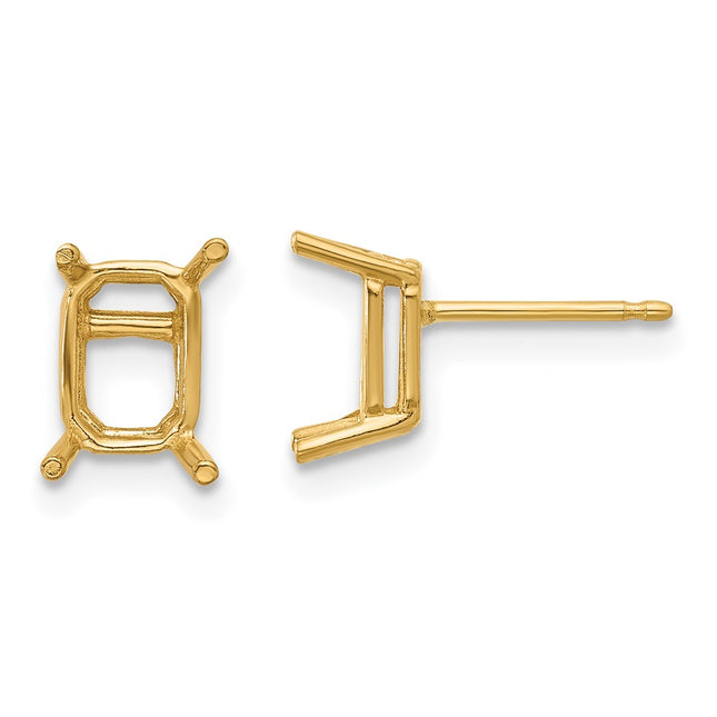 14k Yellow Gold Earrings Style XE66 - Classique Jewelry Inc.