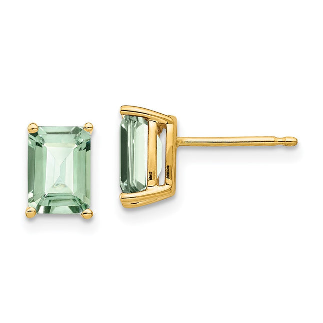 14k Yellow Gold Earrings Style XE66AG - Classique Jewelry Inc.