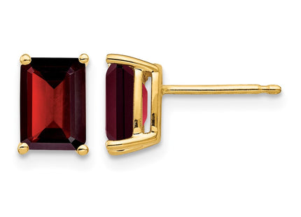 14K gold emerald earrings