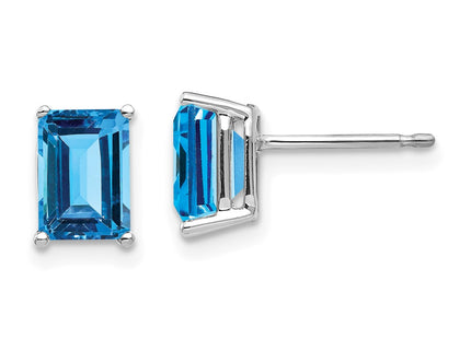 14k White Gold Earrings Style XE66W - Classique Jewelry Inc.