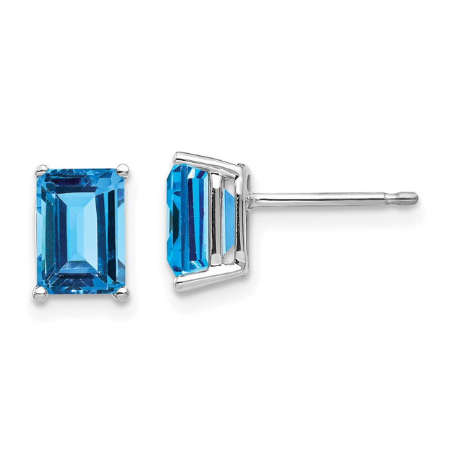 14k White Gold Earrings Style XE66W - Classique Jewelry Inc.