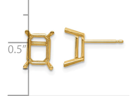 14k Yellow Gold Earrings Style XE67 - Classique Jewelry Inc.