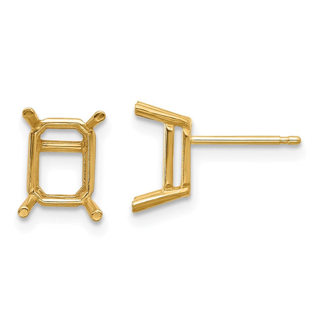 14k Yellow Gold Earrings Style XE67 - Classique Jewelry Inc.