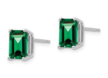14k White Gold Earrings Style XE67WMS - Classique Jewelry Inc.