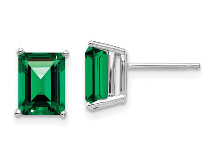 14k White Gold Earrings Style XE67WMS - Classique Jewelry Inc.