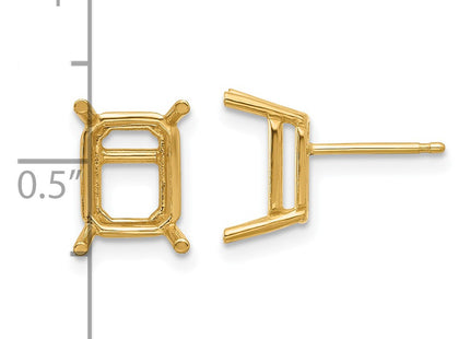 14k Yellow Gold Earrings Style XE68 - Classique Jewelry Inc.