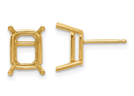 14k Yellow Gold Earrings Style XE68 - Classique Jewelry Inc.