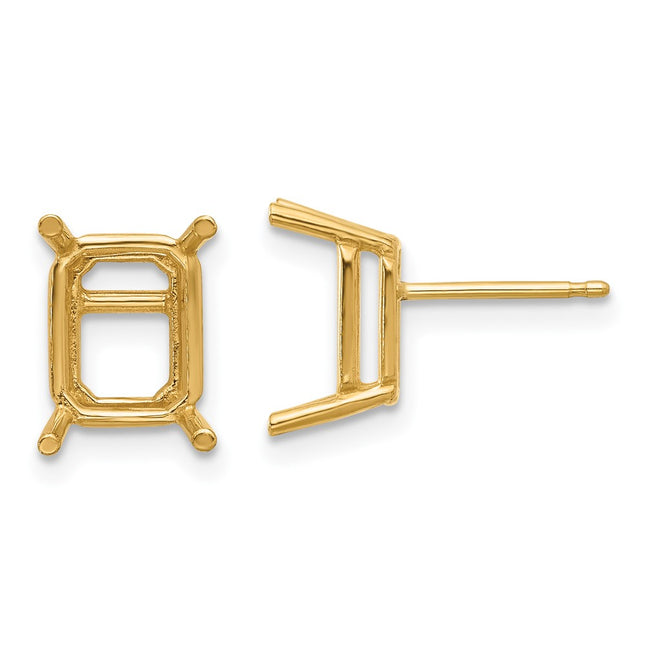 14k Yellow Gold Earrings Style XE68 - Classique Jewelry Inc.