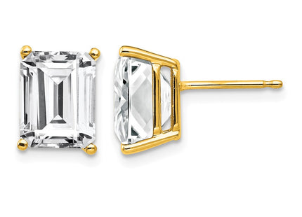 14K gold cubic zirconia earrings