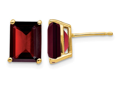 14K gold emerald earrings
