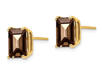 14k Yellow Gold Earrings Style XE68SQ - Classique Jewelry Inc.