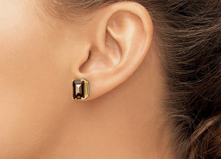 14k Yellow Gold Earrings Style XE68SQ - Classique Jewelry Inc.