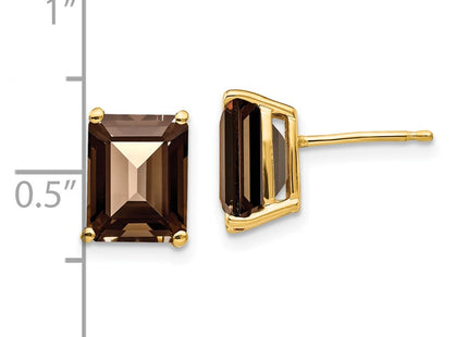 14k Yellow Gold Earrings Style XE68SQ - Classique Jewelry Inc.