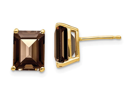 14k Yellow Gold Earrings Style XE68SQ - Classique Jewelry Inc.