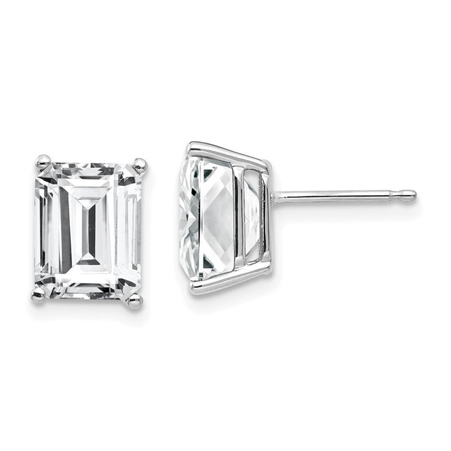 14k White Gold Earrings Style XE68WCZ - Classique Jewelry Inc.