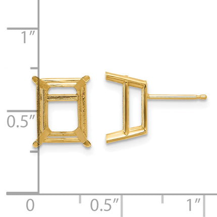 14k Yellow Gold Earrings Style XE69 - Classique Jewelry Inc.
