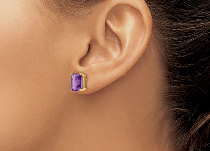 14k Yellow Gold Earrings Style XE69AM - Classique Jewelry Inc.