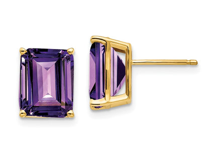 14k Yellow Gold Earrings Style XE69AM - Classique Jewelry Inc.