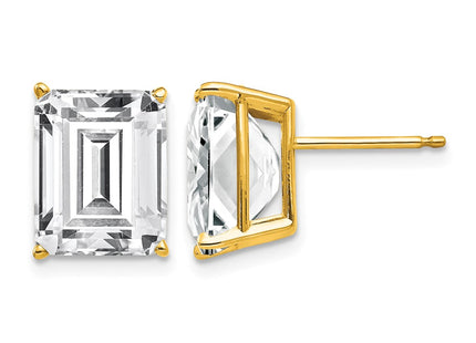 14K gold cubic zirconia earrings