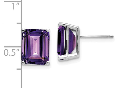 14K white gold blue topaz earrings, further view