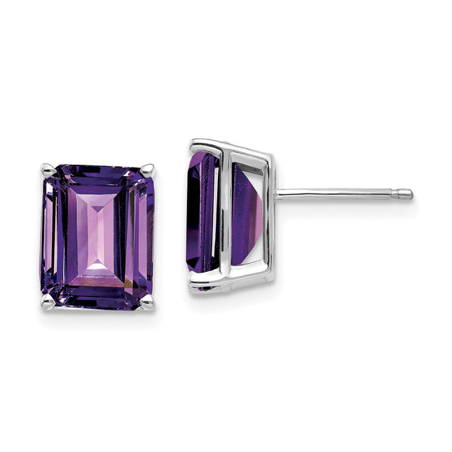 14k White Gold Earrings Style XE69WAM - Classique Jewelry Inc.