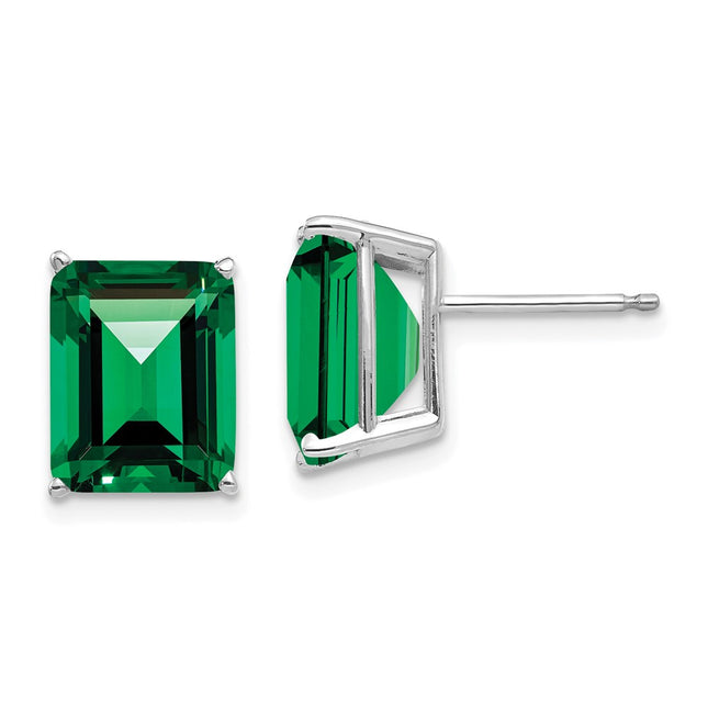 14k White Gold Earrings Style XE69WMS - Classique Jewelry Inc.
