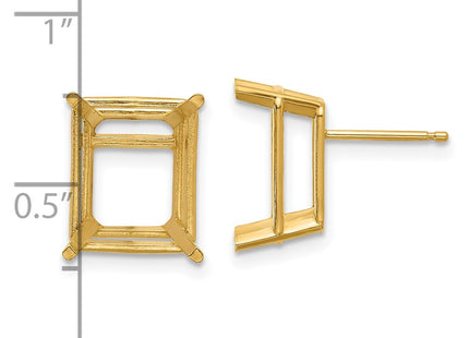 14k Yellow Gold Earrings Style XE70 - Classique Jewelry Inc.
