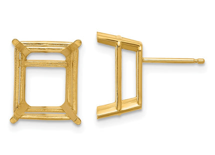 14k Yellow Gold Earrings Style XE70 - Classique Jewelry Inc.