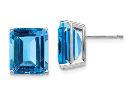 14k White Gold Earrings Style XE70W - Classique Jewelry Inc.